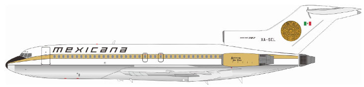 IF721MX0326P | InFlight200 1:200 | Boeing 727-64 Mexicana XA-SEL | is due July 2026