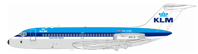 IF915KL1226 | InFlight200 1:200 | Douglas DC-9-15 KLM Royal Dutch Airlines PH-DNC | is due July 2026