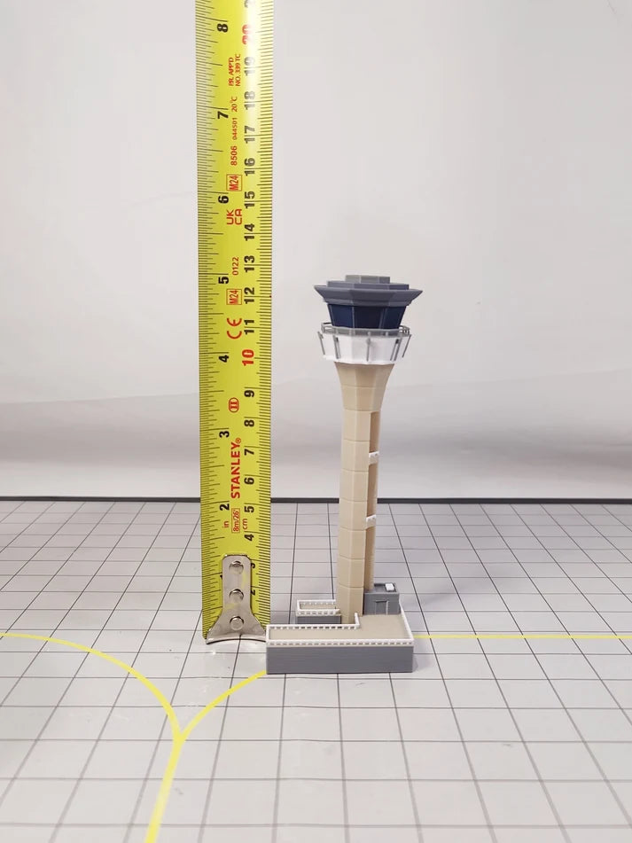 AG-LTNTOWER | Airport Accessories 1:400 | LONDON LUTON AIRPORT ATC Air Traffic Control Tower 1:400 Scale Building Model