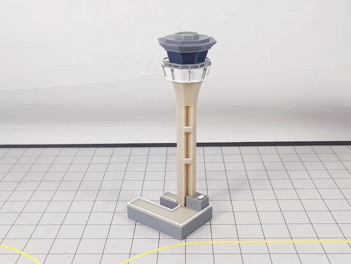 AG-LTNTOWER | Airport Accessories 1:400 | LONDON LUTON AIRPORT ATC Air Traffic Control Tower 1:400 Scale Building Model
