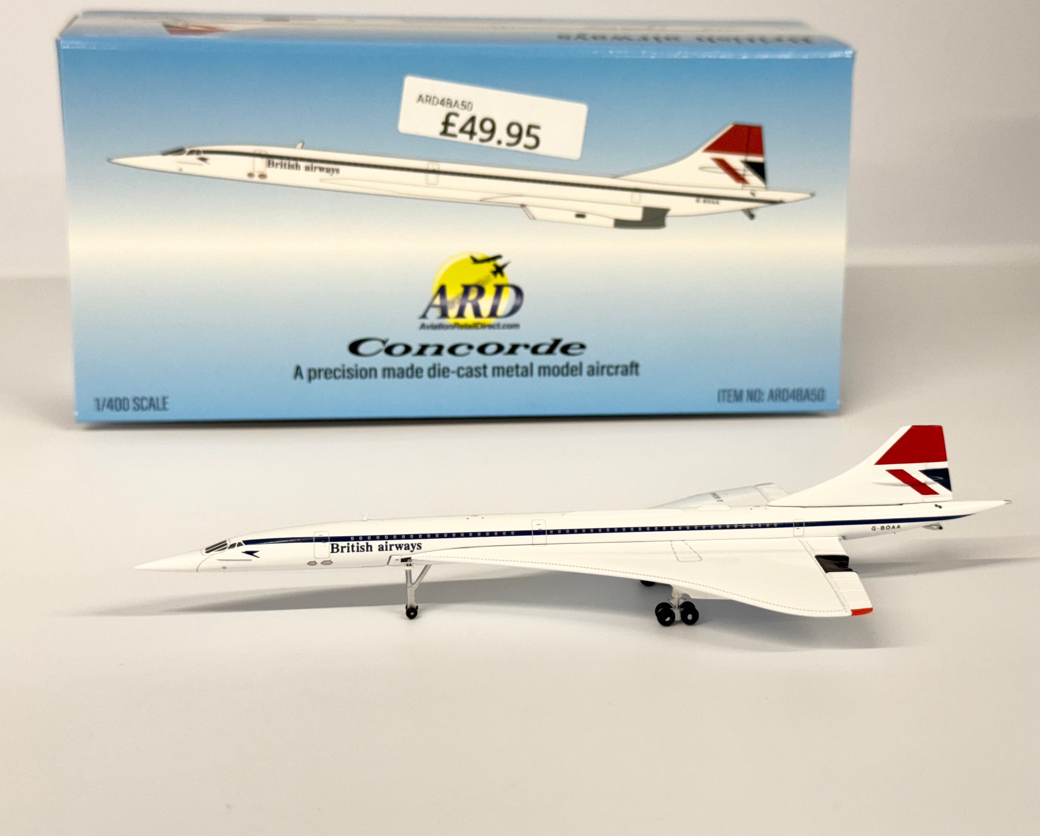 CONCORDE ALL NIPPON AIRWAYS 1:400スケール ARD 1:400 Concorde G-BOAA British Airways Diecast – Aviation
