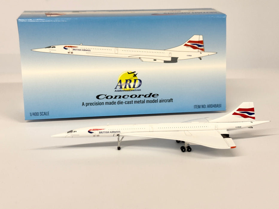 ARD4BA51 | ARD Models 1:400 | BAC/Aerospatiale Concorde, British Airways G-BOAB 'Chatham' Livery