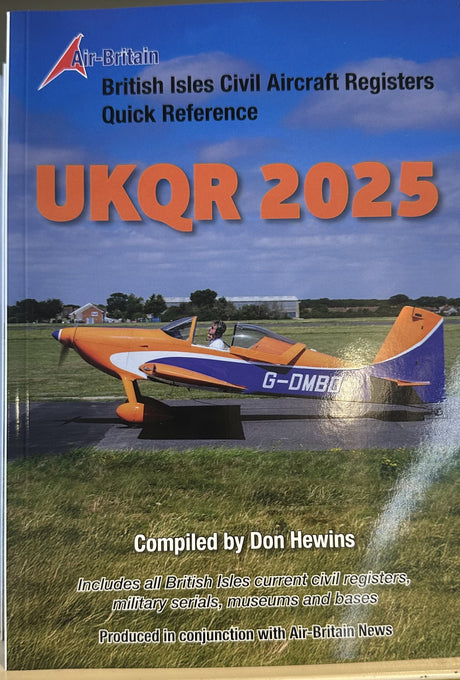UKQR25 | Air-Britain Books | UKQR 2025 - British Isles Civil Aircraft Registers Quick Reference - Don Hewins