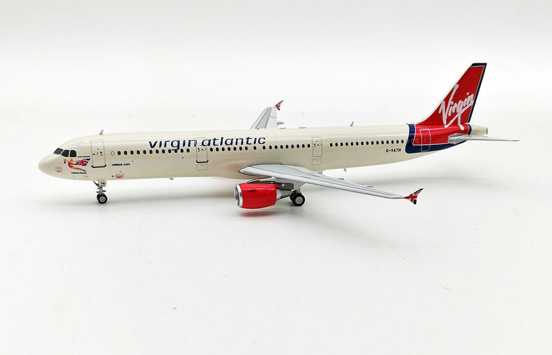 B-321-VR-ATH | Blue Box 1:200 | Airbus A321-211 Virgin Atlantic Airways G-VATH with stand
