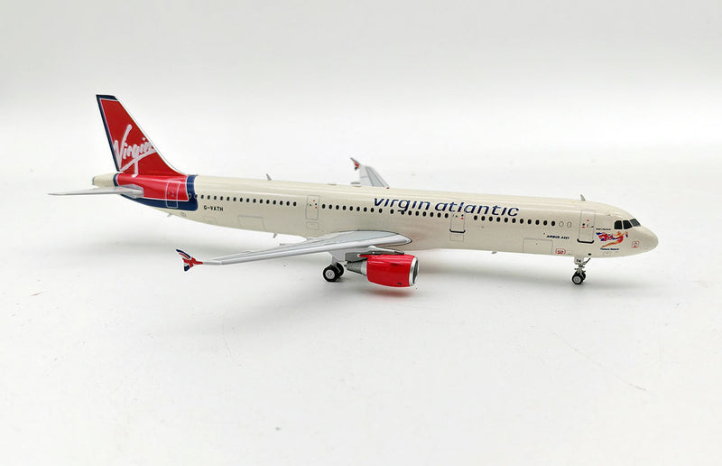 B-321-VR-ATH | Blue Box 1:200 | Airbus A321-211 Virgin Atlantic Airways G-VATH with stand