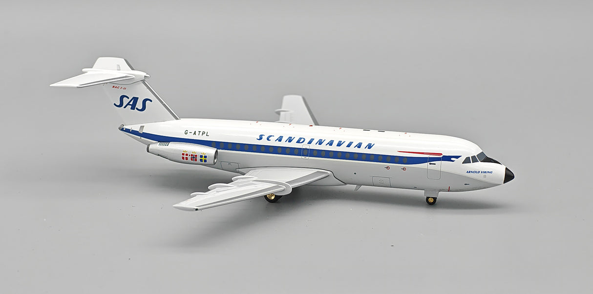 IF111SK1125 | InFlight200 | BAC 111-301AG One-Eleven SAS - Scandinavian Airlines System G-ATPL with stand | More stock due in January 2026
