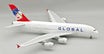 InFlight200 1:200 scale Airbus A380-841 Global Airlines model aircraft.