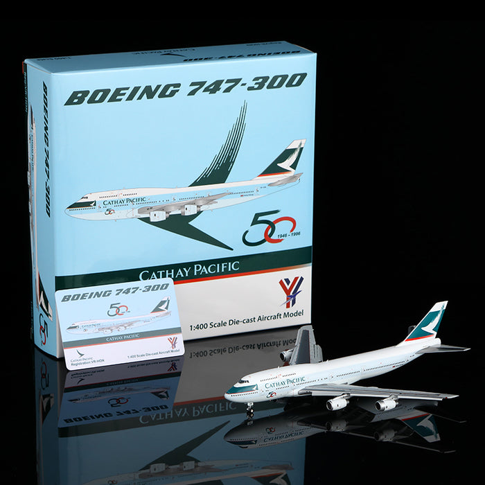 YY74301F | YY Wings 1:400 | Boeing 747-300 Cathay Pacific Reg. VR-HON Flap-down | is due October 2025