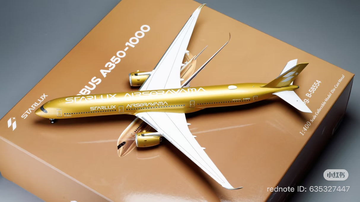NG57048 | NG Models 1:400 | Airbus A350‑1000 Starlux Airlines B-58554 Airsorayama Golden