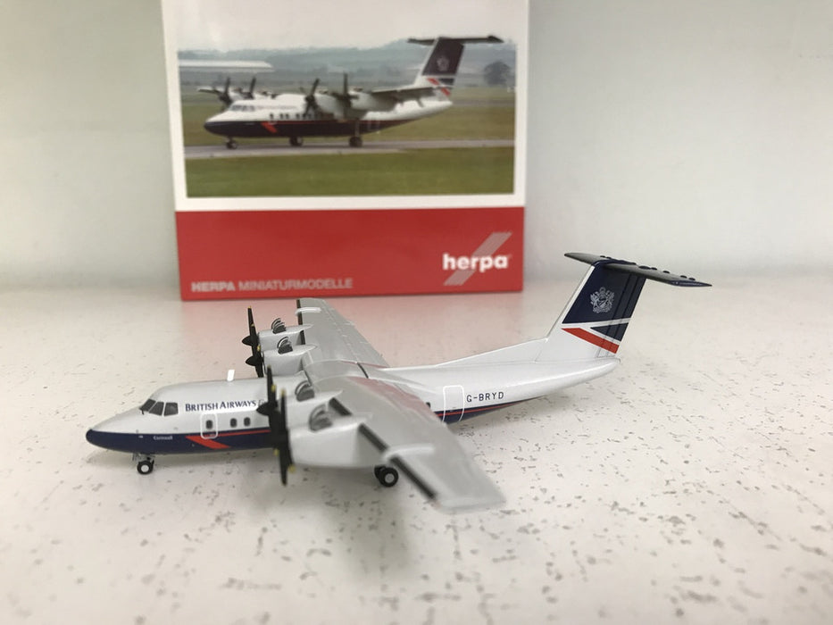 558112 | Herpa Wings 1:200 | DHC-7 Dash 7 British Airways Express G-BRYD (die-cast)