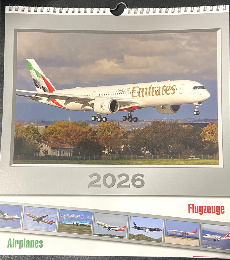 CAL2026 | Airplane calendar OKC postcards