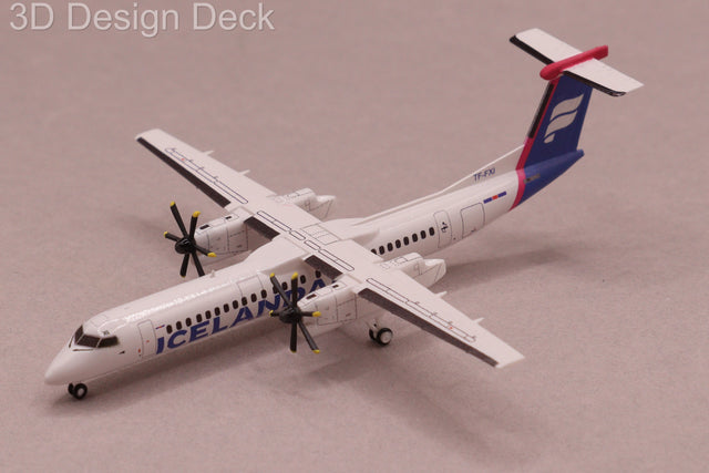 Icelandair Dash 8 Q400 TF-FXI 1:400 scale aircraft model.