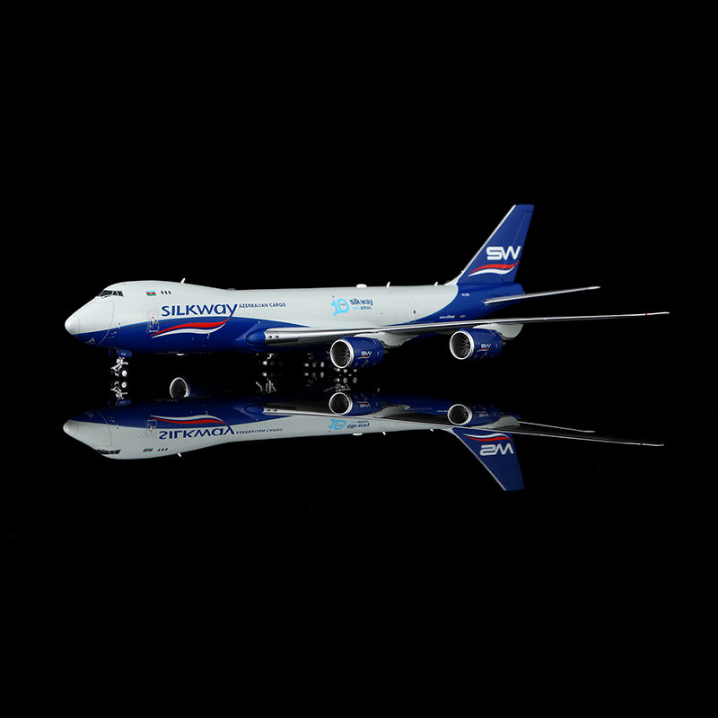 B632502C | HX Models 1:400 | Boeing 747-8F Silk Way West Airlines Interactive Series VQ-BVC | is due March 2026