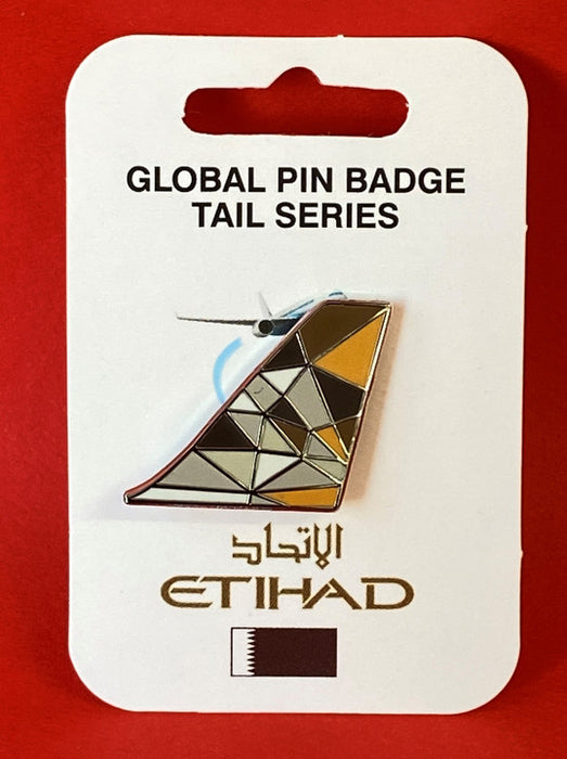 PINETIHAD | ARD Souvenirs Pin Badges | Tail Pin - Etihad Airways