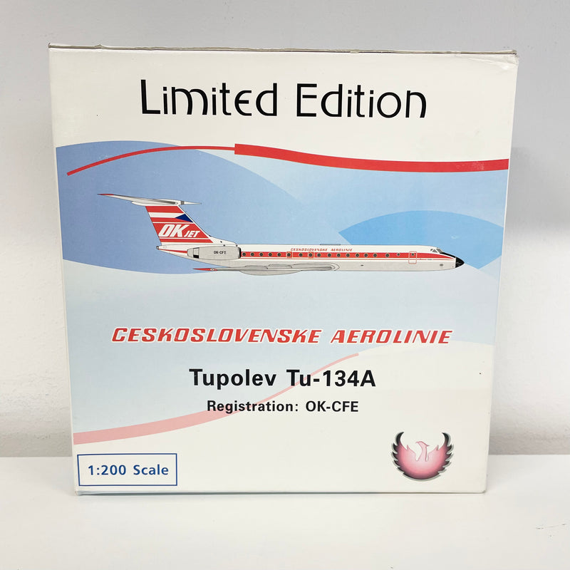 PH2CSA284 | Phoenix 1:200 | Tupolev Tu-134 CSA Czechoslovak Airlines OK-CFE PRE-OWNED