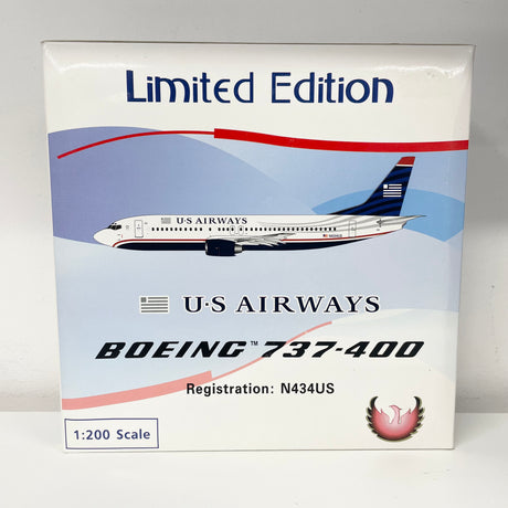 PH20022 | Phoenix 1:200 | Boeing 737-400 US Airways N434US PRE-OWNED