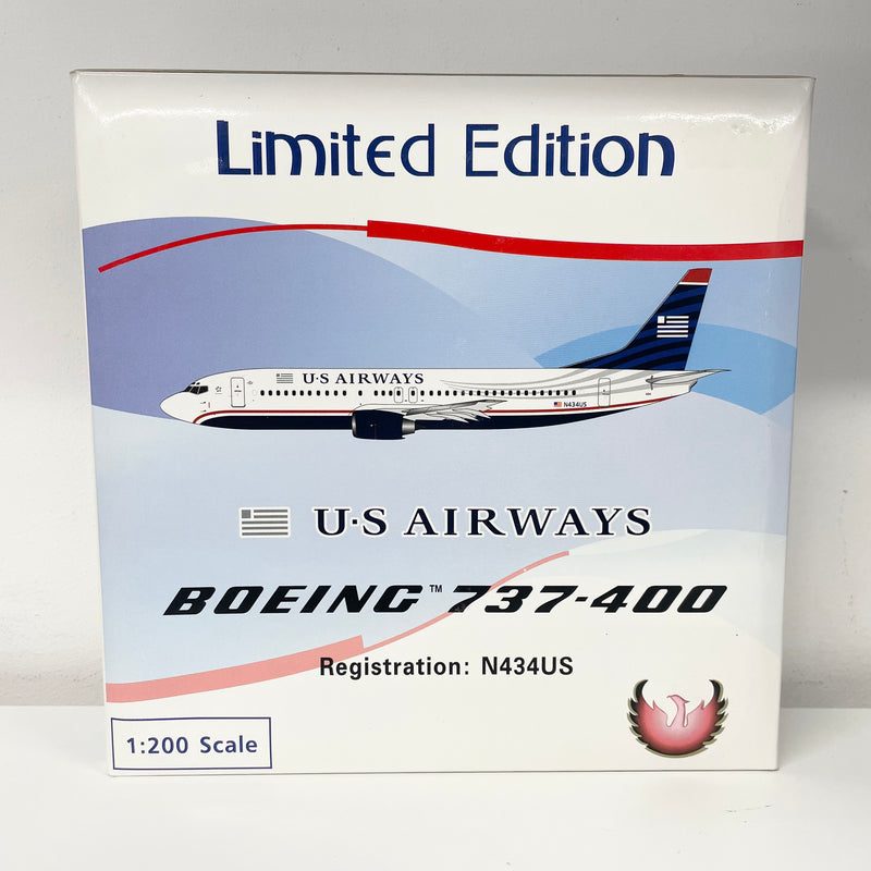 PH20022 | Phoenix 1:200 | Boeing 737-400 US Airways N434US PRE-OWNED