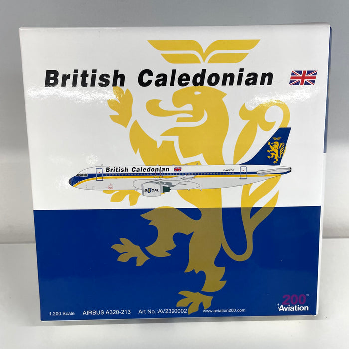AV2320002 | Aviation 200 1:200 | Airbus A320 British Caledonian F-WWDE PRE-OWNED