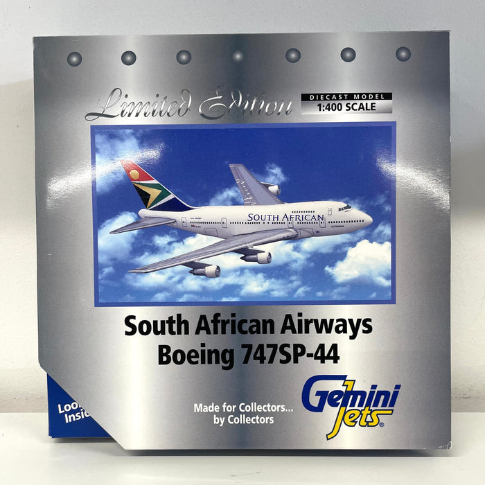 GJSAA036 | Gemini Jets 1:400 1:400 | Boeing 747SP South African ZS-SPB PRE-OWNED