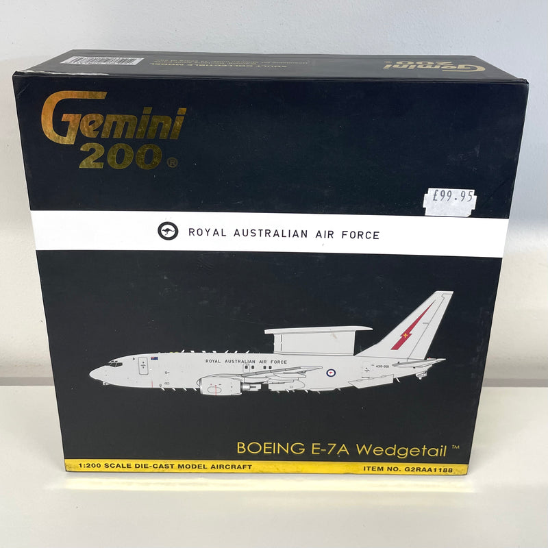 G2RAA1188 | Gemini200 1:200 | Boeing E-7A Wedgetail Royal Australia Air Force A30-001 PRE-OWNED