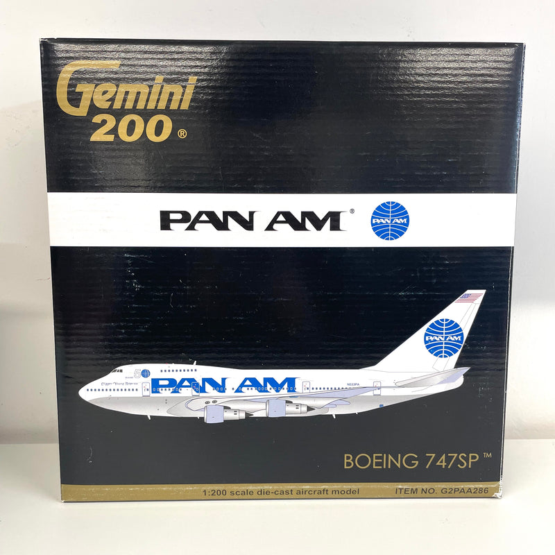 G2PAA286 | Gemini200 1:200 | Boeing 747SP Pan American World Airways 'Billboard Titles' N533PA PRE-OWNED