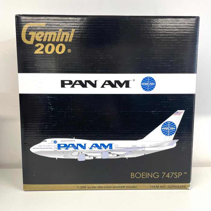G2PAA286 | Gemini200 1:200 | Boeing 747SP Pan American World Airways 'Billboard Titles' N533PA PRE-OWNED