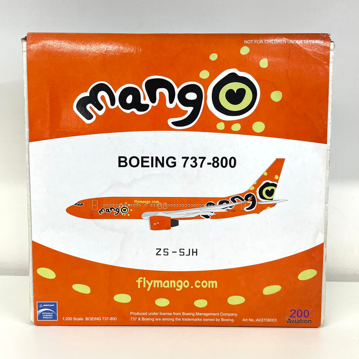 AV2738003 | Aviation 200 1:200 | Boeing 737-800 South African Airlines ZS-SJH, 'Mango' **PRE=OWNED**