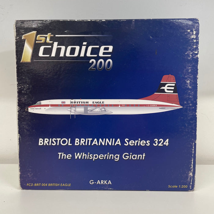 FC2-BRIT004 | 1st Choice 1:200 | Bristol Britannia British Eagle 'Good Fortune' G-ARKA **PRE-OWNED**
