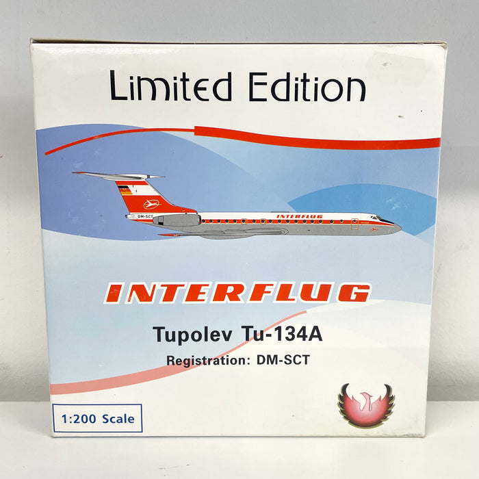 PH2IFL265 | Phoenix 1:200 | Tupolev TU-134 Interflug DM-SCT **PRE-OWNED**
