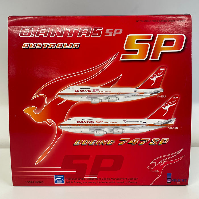 IF747SP012 | InFlight200 1:200 | Boeing 747SP Qantas 'Brisbane Games' VH-EAB (Polished) **PRE-OWNED**
