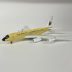 Detailed die-cast Boeing 720 aircraft model in beige with registration marking N7077.