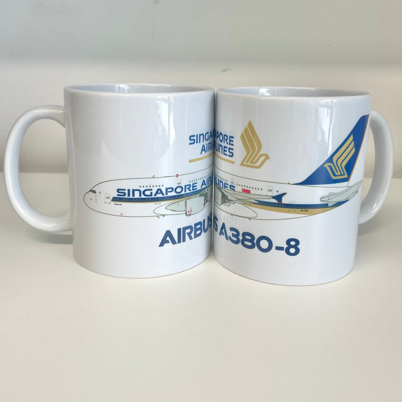 SQMUGA388 | Gifts Mugs | Coffee Mug - Airbus A380-8 Singapore Airlines