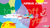 A321neo aircraft model in Z² 1:400 scale representing Air Asia Malaysia 9M-VAA.