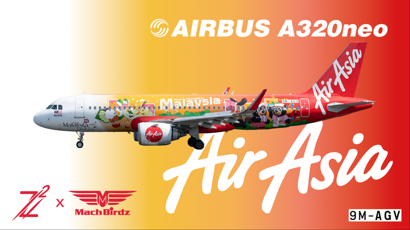 Z²400-042-26 | Z² 1:400 Models | A320neo Air Asia Malaysia 9M-AGV | is due June 2026