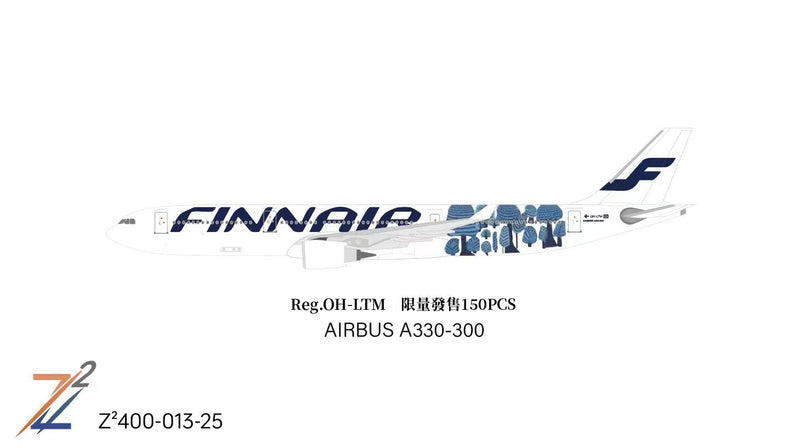 Z²400-013-25 | Z² Models 1:400 | Airbus A330-300 Finnnair OH-LTM 'Metsänväki livery' | is due March 2026