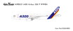 Kylin Model 1:400 scale A320 Airbus diecast aircraft model replica.