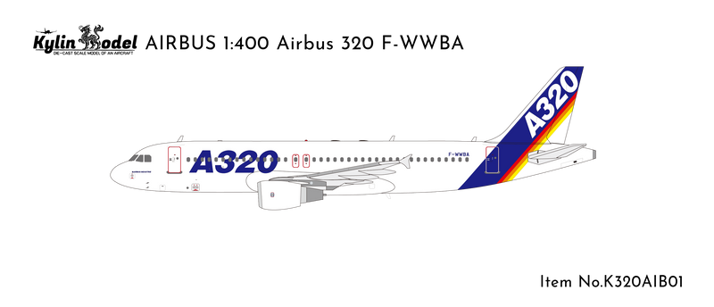 K320AIB01 | Kylin Model 1:400 | A320 Airbus F-WWBA Airbus