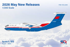 L2094 SQ Wings 1:200 Ilyushin IL-76 Chinese Air Force H-6670