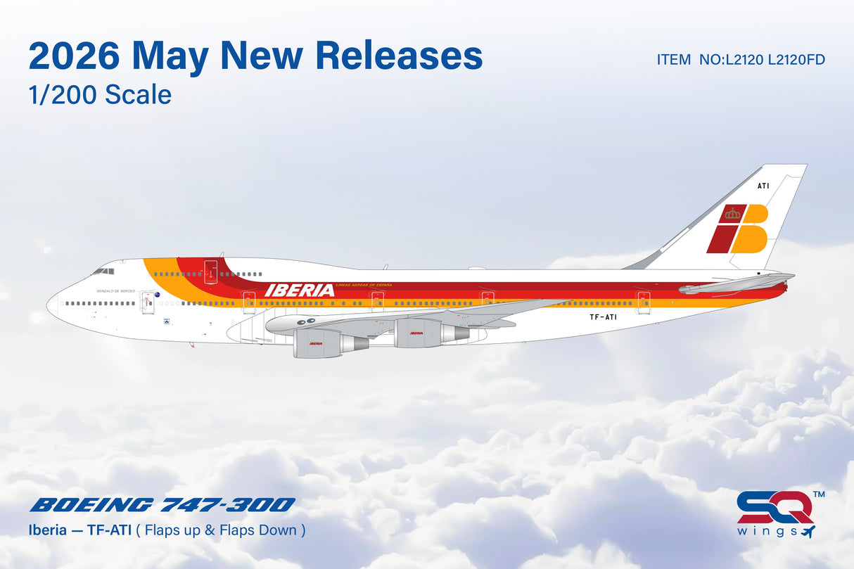 L2120 SQ Wings 1:200 Boeing 747-300 Iberia TF-ATI