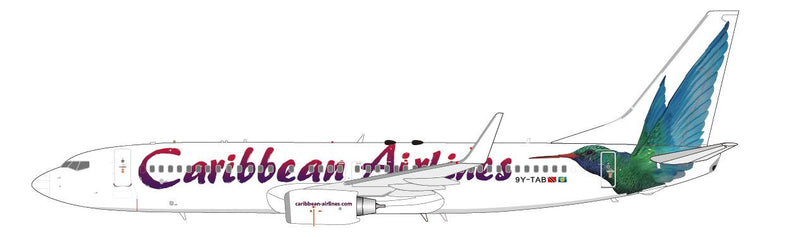 LH2003 | JC Wings 1:200 | Boeing 737-800 Carribean Airlines 9Y-TAB (with stand)