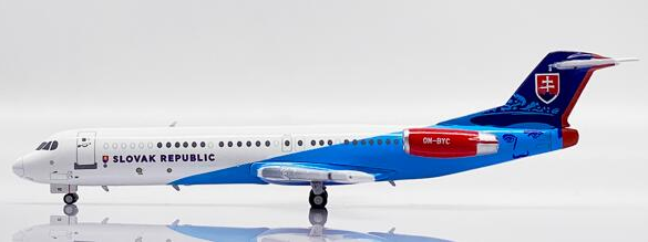 LH4236 | JC Wings 1:400 | Fokker 100 Slovakia Government Flying Service OM-BYC | is due October 2024