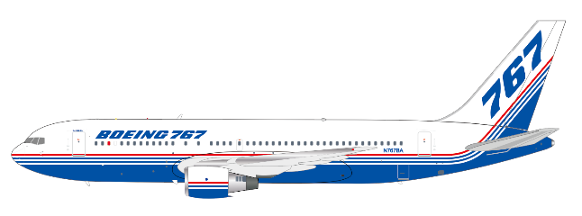 LH4412 | JC Wings 1:400 | Boeing 767-200 House Colour N767BA | is due March 2025