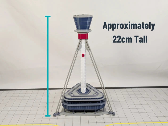 AG-LHRTOWER | Airport Accessories 1:400 | LONDON HEATHROW AIRPORT ATC Air Traffic Control Tower 1:400 Scale Building Model