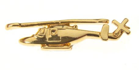 CL063 | Clivedon Collection Pin Badges | Westland Lynx 22ct Gold plated pin badge