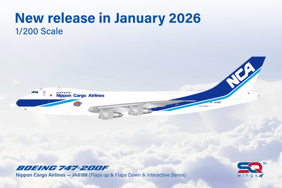 L2189 | SQ Wings 1:200 | Boeing 747-200F Nippon Cargo Airlines JA8188 | is due March 2026