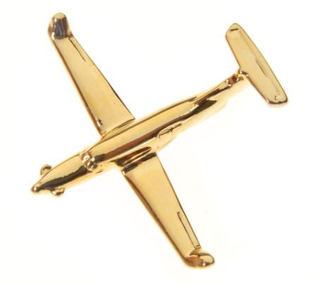 CL066 | Clivedon Collection Pin Badges | PILATUS PC12 22ct Gold plated pin badge