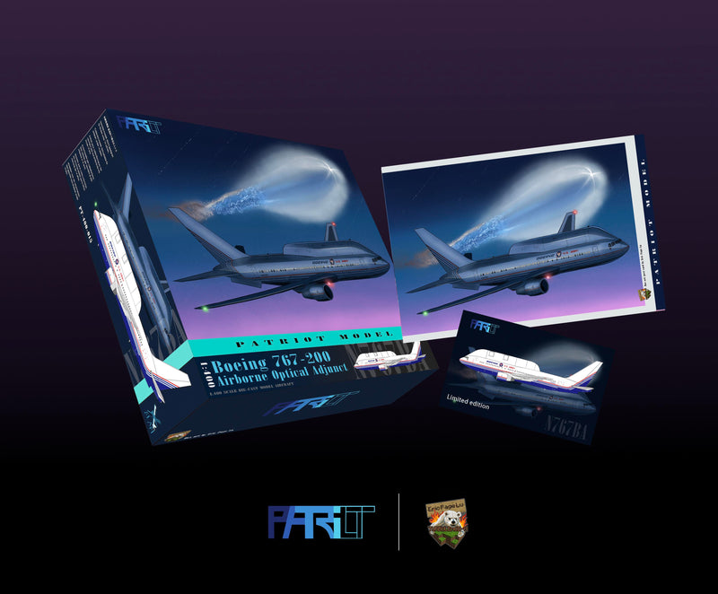PT-400-015 | Patriot Models 1:400 | Boeing 767-200 Airbourne Optical Adjunct Boeing US Army Prototype N767BA | is due September 2025