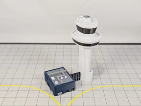 London Gatwick Airport ATC air traffic control tower 3D printed diorama model.