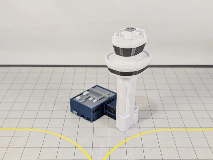 AG-LGWTOWER | Airport Accessories 1:400 | LONDON GATWICK AIRPORT ATC Air Traffic Control Tower 1:400 Scale Building Model