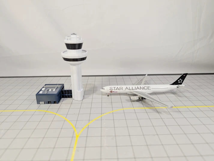 AG-LGWTOWER | Airport Accessories 1:400 | LONDON GATWICK AIRPORT ATC Air Traffic Control Tower 1:400 Scale Building Model